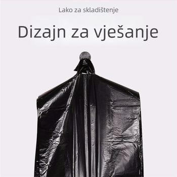 Crne vreće za kućnu upotrebu, u tote stilu, debele i velike, jednokratne plastične vreće za kuhinju