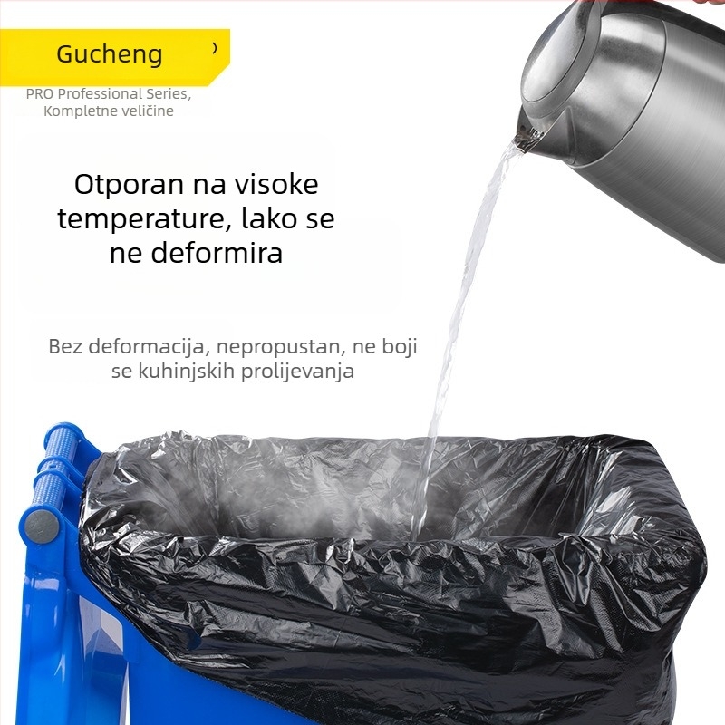 Debela vanjska velika crna prozirna vreća za otpad za hotelsku upotrebu