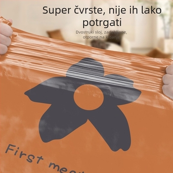 Izdržljive vreće za smeće za kućnu upotrebu s floralnim uzorkom, otporne na kidanje, s vezicom