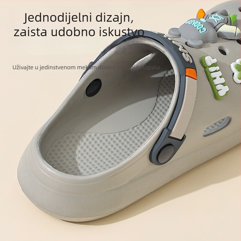 Ljetne dječje EVA sandale za djecu starije dobi, protuklizne s zatvorenim prstima, debeli mekani potplat, za dječake