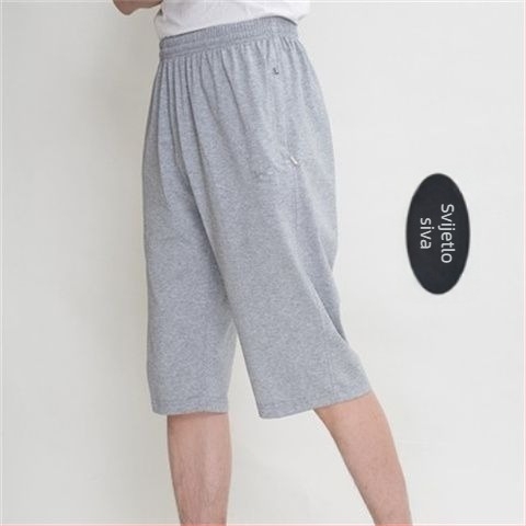 Muški lagani capri šorcevi za ljeto, udoban kroj, plus veličina, casual sportski stil
