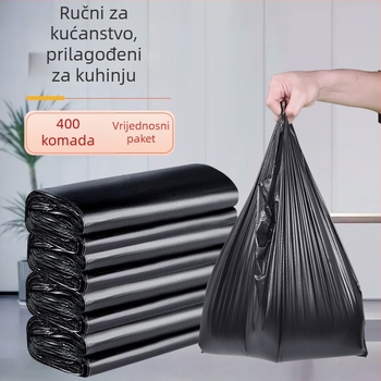 Smeće vreće s ručkom, debele, velike kapacitete, za kućnu upotrebu, kuhinju i ured — ekonomsko pakiranje