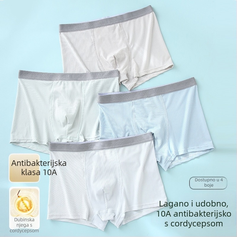 Lyocell muško donje rublje za tinejdžere, prozračan Ice Silk, hlađenje i antibakterijsko