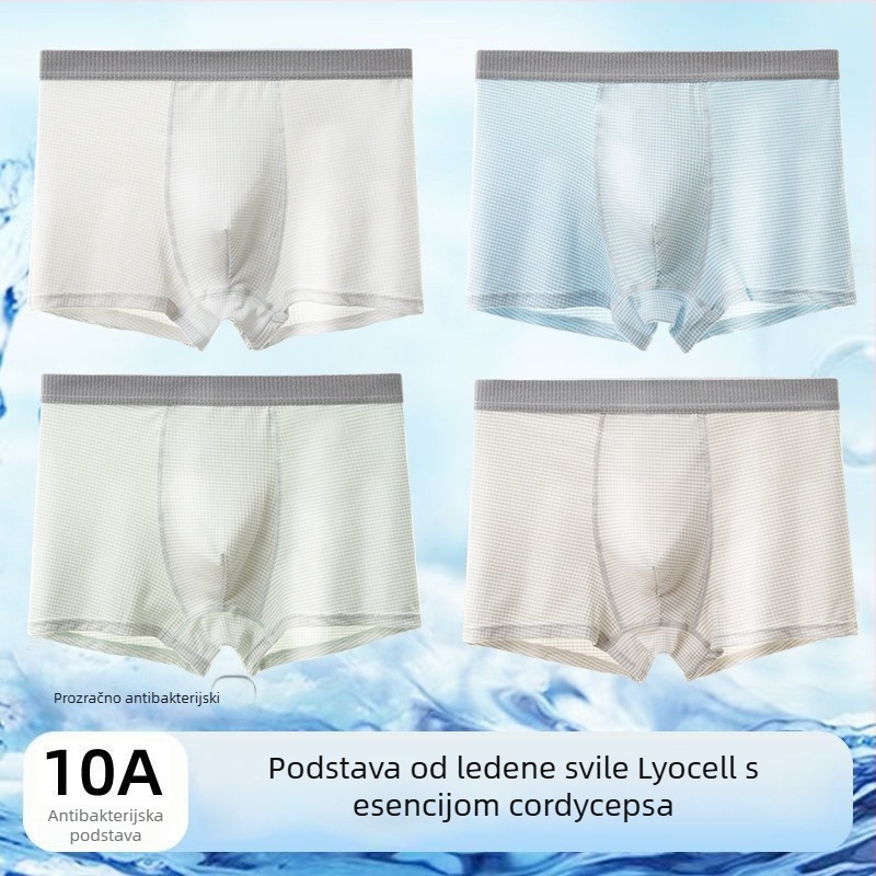 Lyocell muško donje rublje za tinejdžere, prozračan Ice Silk, hlađenje i antibakterijsko
