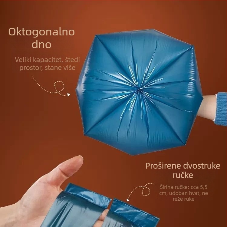 Debele vrećice za otpad u stilu veste, srednje veličine, za kućanstvo, kuhinju i ured