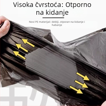 Teške vreće za smeće sa šnurlom, velike, plastične, za kuhinju i ured