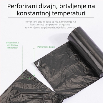 Deli 9573 crne vreće za smeće, 45 × 55 cm, dno s osmerokutnim oblikom, paket od 30 komada, za ured i dom