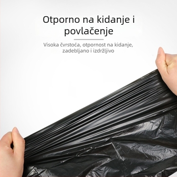 Izuzetno debeli kućanski vrećice za smeće s vezicama, stil veste, čvrste plastične vreće za kuhinju, dnevni boravak i dom učenika