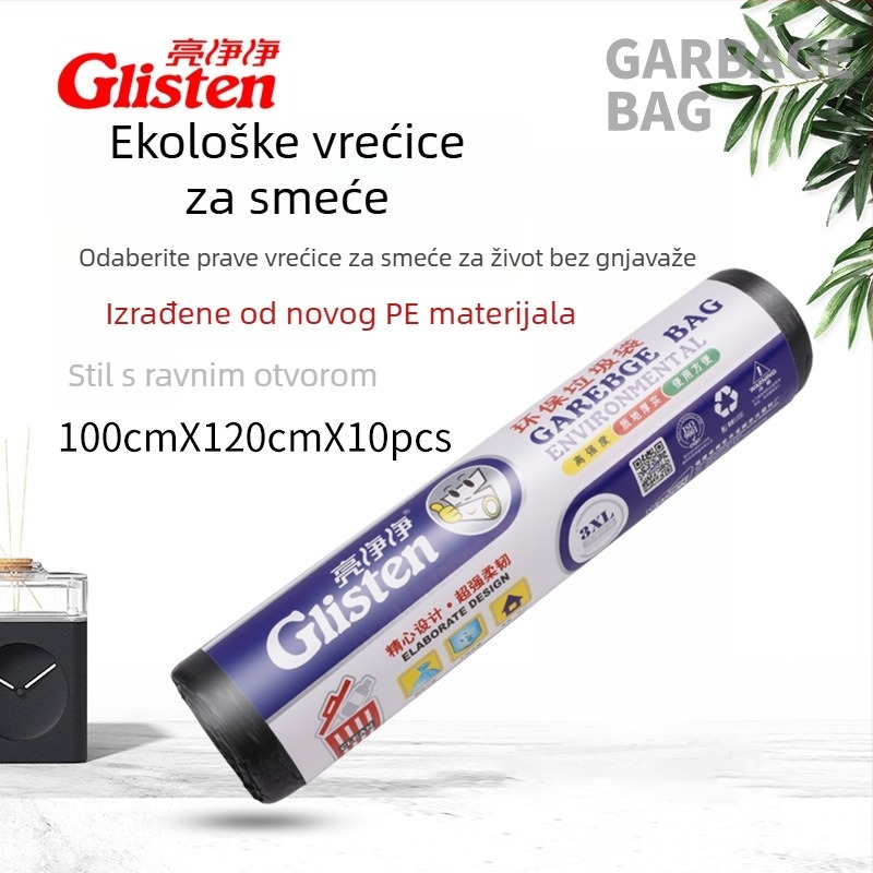Bright and Clean velike debeli vrećice za smeće s plosnim otvorom, raznih veličina