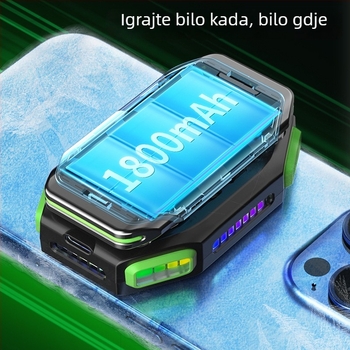 Hlađenje za mobitel s magnetskim klipom, 10W, poluvodički hladnjak, 7 razina podešavanja, tih rad, vanjska baterija