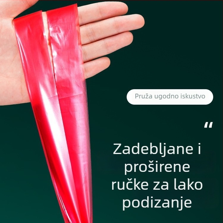 Debele vreće za smeće sa zatvaračem na vezivanje, prijenosne plastične vrećice za ured, 19 komada