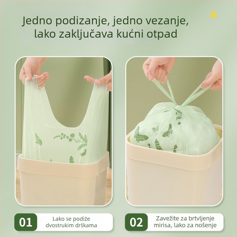 Vrećice za otpad u vestom stilu za kućnu upotrebu, otporne na kidanje, za kuhinju i ured