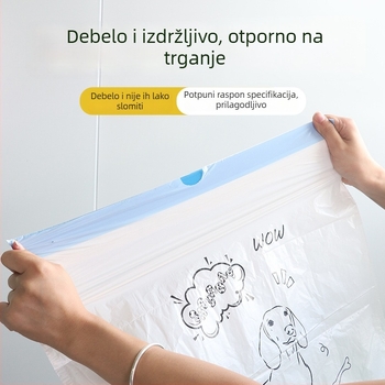 Vrećice za smeće sa šnurlom i crtežom šteneta, ručno izrađene, za kućnu upotrebu, vreće za kuhinju s ravnim otvorom, debele, otporne na kidanje