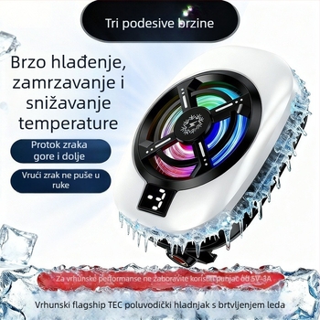 TL16 Hladnjak za telefon s stražnjim klipom i hlađenjem poluvodičima za igre i prijenos uživo – RGB osvjetljenje