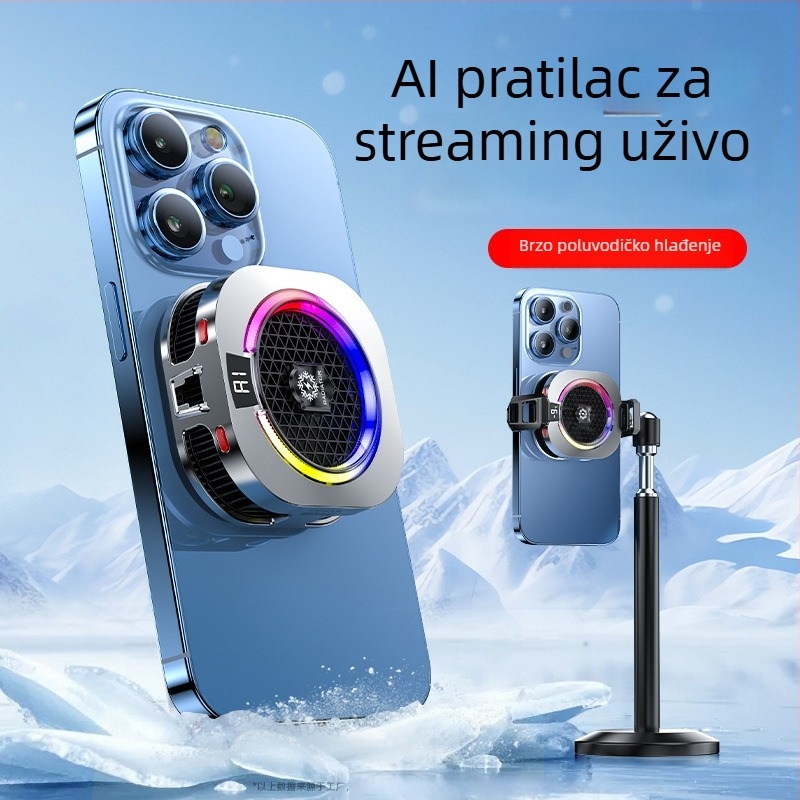 Novi TH16 hladnjak za mobitel s AI upravljanjem temperaturom i poluvodičkim hlađenjem za livestream i igranje