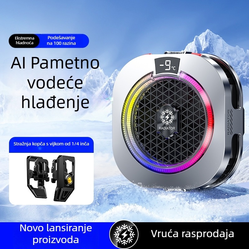 Novi TH16 hladnjak za mobitel s AI upravljanjem temperaturom i poluvodičkim hlađenjem za livestream i igranje