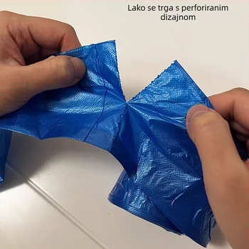 Vrećice za smeće s ploskim otvorom, debele i izdržljive, plastične, za kućnu upotrebu, ured i hotel