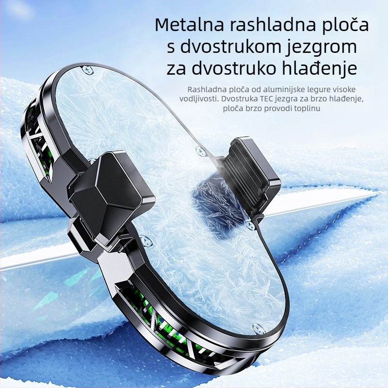 Novi hladnjak za pametni telefon s poluvodičkom tehnologijom, digitalni prikaz, dual-core, dva ventilatora, niski šum