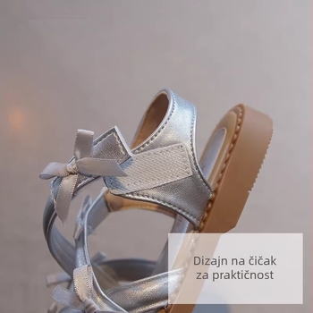 Dječje rimske sandale u stilu princeze, ljeto 2026, mekana podloga, otvoreni prsti