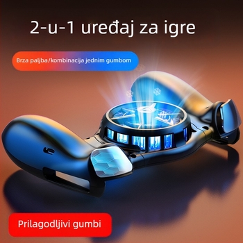 JK01 mobilni kontroler za igre s poluvodičkim hladnjakom za hlađenje, Bluetooth, Type-C, za Android i iPhone, bez vibracija