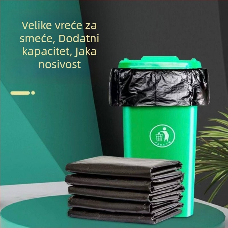 Ekstra velike i debele komercijalne vreće za smeće, 50 kom.