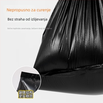 Biološki razgradive vreće za smeće, velike veličine po mjeri, s ručkama, za komercijalnu, kućnu, školsku i bolničku upotrebu, pojačane i otporne na kidanje