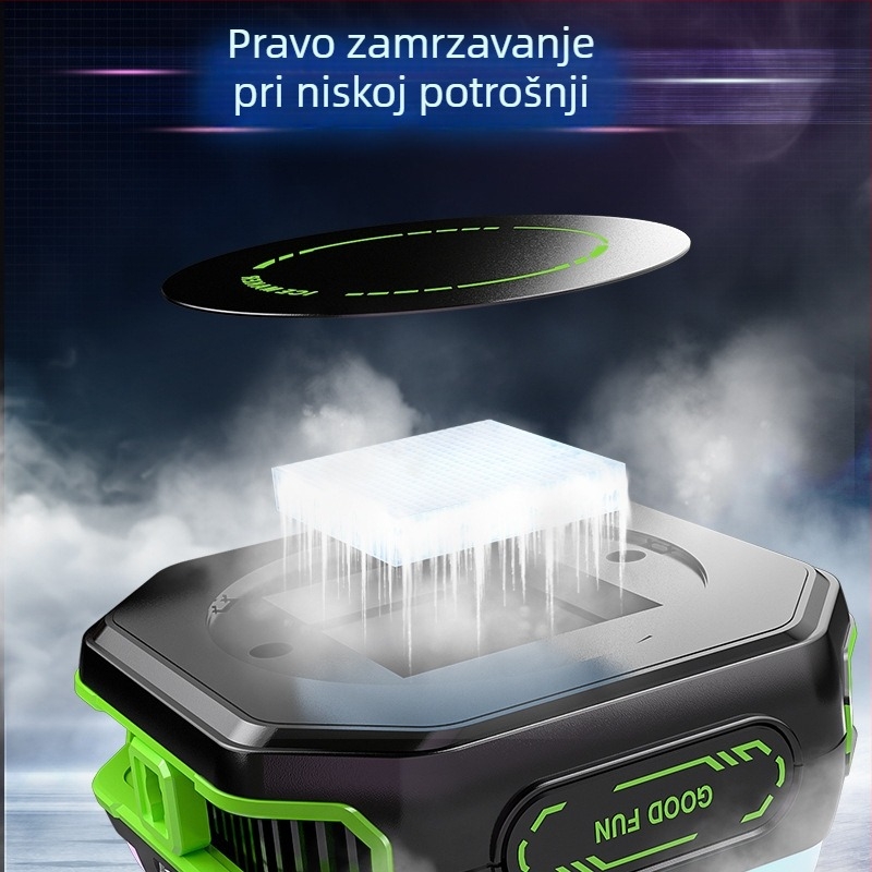 JS86 mobilni hladnjak za telefon s poluvodičkim hlađenjem, ledena verzija, tiho hlađenje za igranje i prijenos uživo