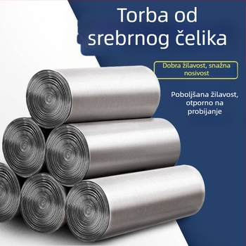 Debele PE vrećice za otpad, kućna upotreba, ravni otvor, srednje velike, nebiodegradibilne