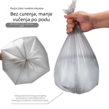 Debele PE vrećice za otpad, kućna upotreba, ravni otvor, srednje velike, nebiodegradibilne