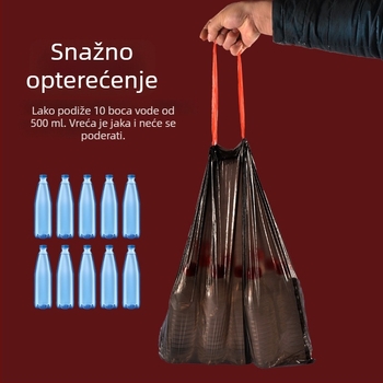 Smeće vrećice s vrpcom, kućna uporaba, prijenosne, zgušnjene, kuhinjske vreće, srednje i velike veličine