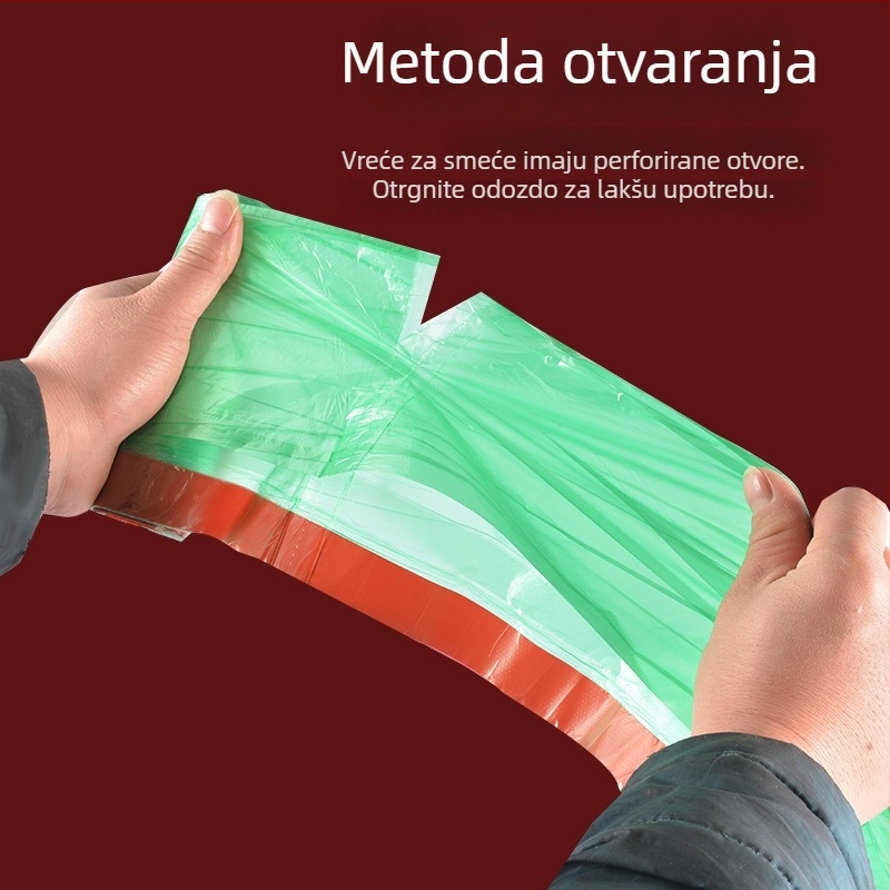 Smeće vrećice s vrpcom, kućna uporaba, prijenosne, zgušnjene, kuhinjske vreće, srednje i velike veličine
