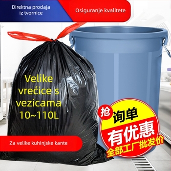 Debele vreće za otpad kuhinje, velike veličine, u roli, sa vezom
