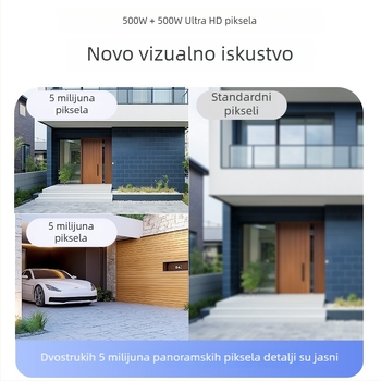 4G kamera 360° bežično praćenje s dvostrukim zaslonom, kućni HD monitor, 360° noćni vid