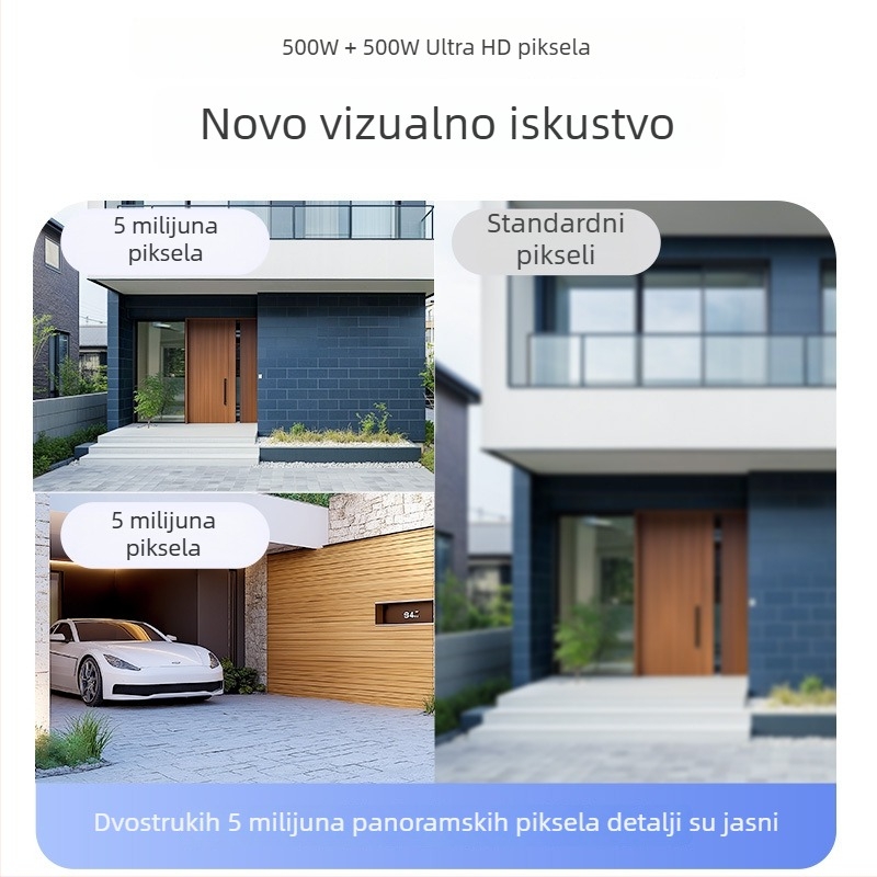 4G kamera 360° bežično praćenje s dvostrukim zaslonom, kućni HD monitor, 360° noćni vid
