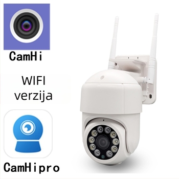 Camhipro vanjska WiFi kamera za nadzor s infracrvenim noćnim vidom, 1080p