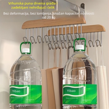 Vješalica s 8 kukicama – višenamjenska za kravate, donje rublje i šalove, moderni minimalistički dizajn