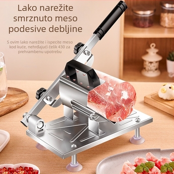Rezač za meso od nehrđajućeg čelika, ručni, za rolice od govedine i janjetine, višenamjenski kuhinjski alat