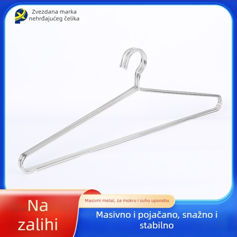Stalak za sušenje od nehrđajućeg čelika, debeli i produžen, za unutarnji balkon, za posteljinu, jastuke i ručnike