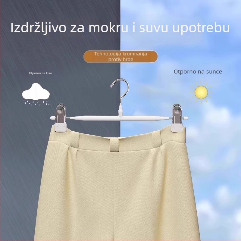 Nehrđajući čelični klipsovi za hlače, za kućnu upotrebu, bez ogrebotina, za vješanje i sušenje hlača