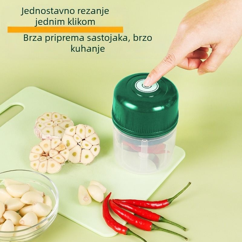 Višenamjenski električni lis za češnjak i mini stroj za pastu češnjaka za kućnu upotrebu