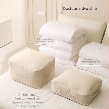 Torba za skladištenje deke sa kompresijom, velikog kapaciteta, za perjane i svilene deke