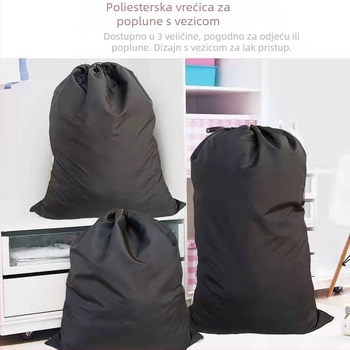 Velika torba za pohranu s vrpcom od Oxford tkanine, za ćebe i odjeću