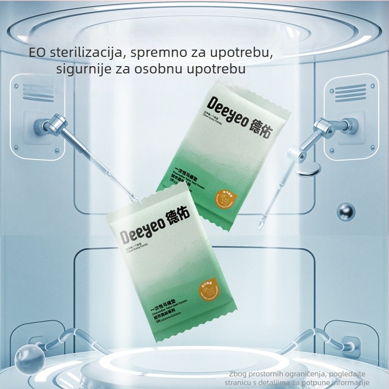 Leaf Selection Deyou jednokratno sterilizirane navlake za WC dasku, pojedinačno pakirane, deblje, potpuno pokrivene, za hotelsku upotrebu