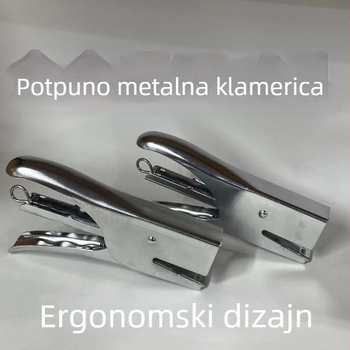 Ručni metalni spenjač — izdržljiv, lagan, za školu i ured