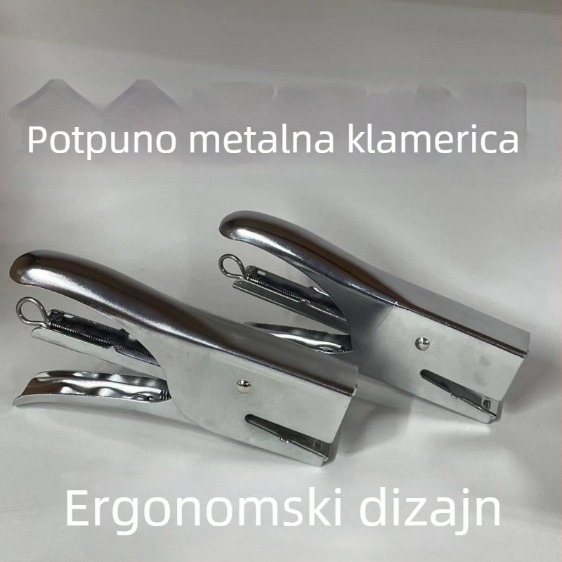 Ručni metalni spenjač — izdržljiv, lagan, za školu i ured
