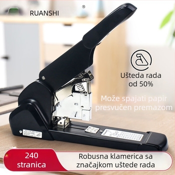 Ruan's R-ST308 teški spajalica visoke snage, velik kapacitet za 240 stranica, višenamjenski