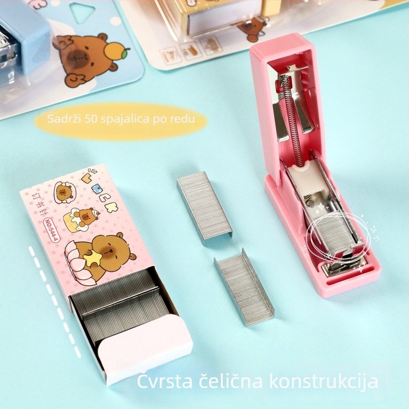 Slatka karikatura mini spajalica s kapivarom, set sa spajalicama, za školu i ured