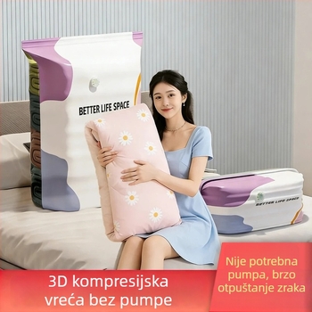 3D torba za skladištenje s kompresijom za sezonsku odjeću i deke – bez vakuuma