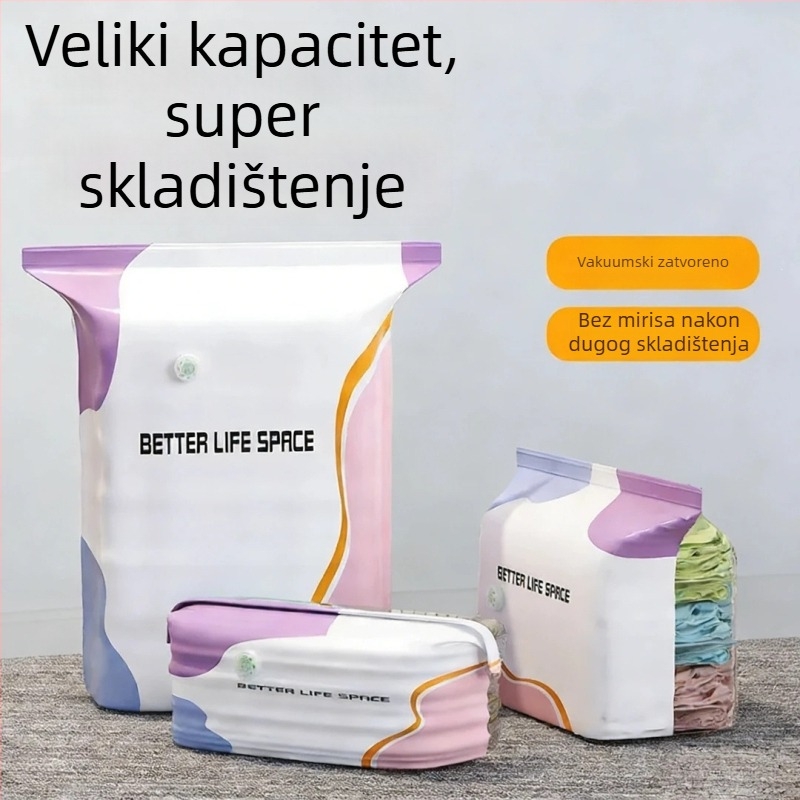 3D torba za skladištenje s kompresijom za sezonsku odjeću i deke – bez vakuuma