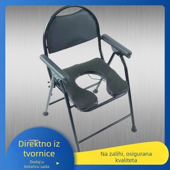 Odvojiva jastučić za WC stolice i kolica, plišani materijal s punjenjem od spužve, udobnost duljem sjedenju, pogodno za starije osobe i trudnice